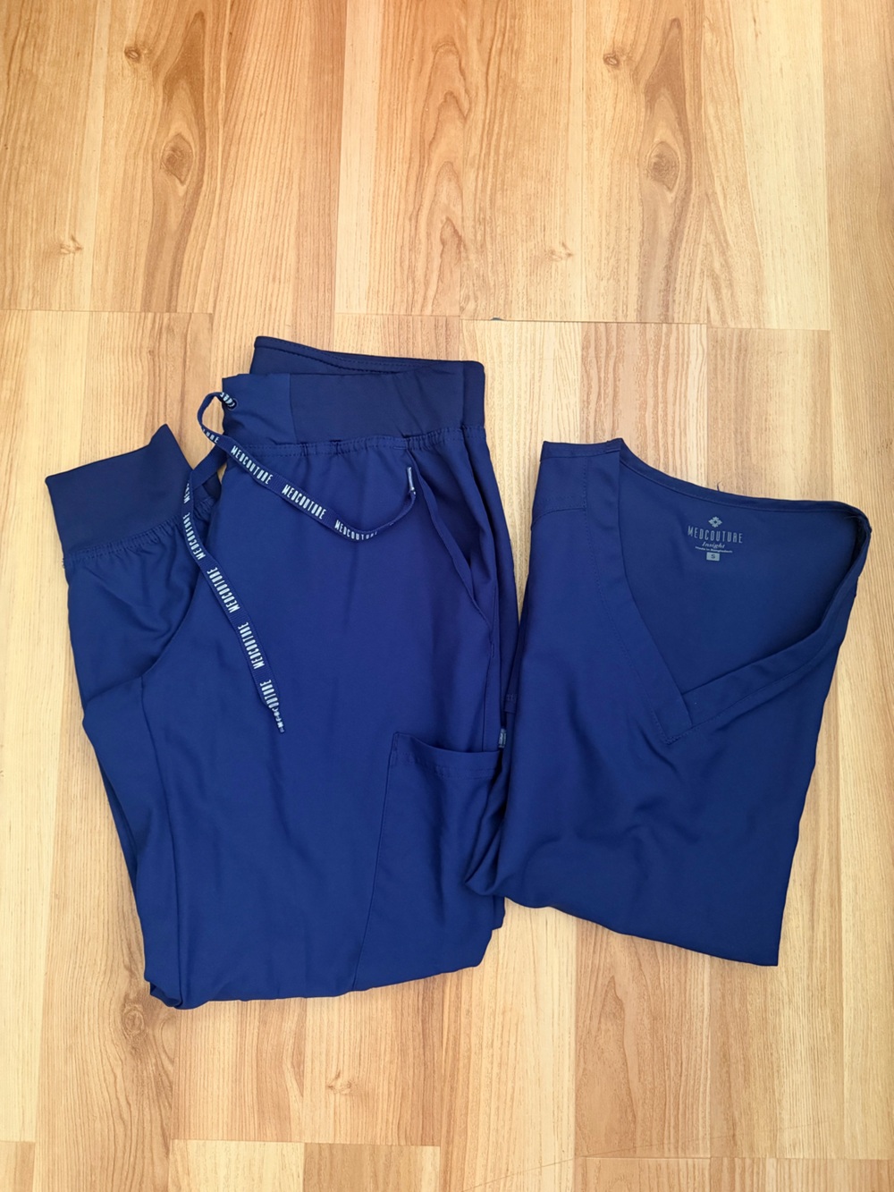Med Couture| Navy Blue Scrubs Set